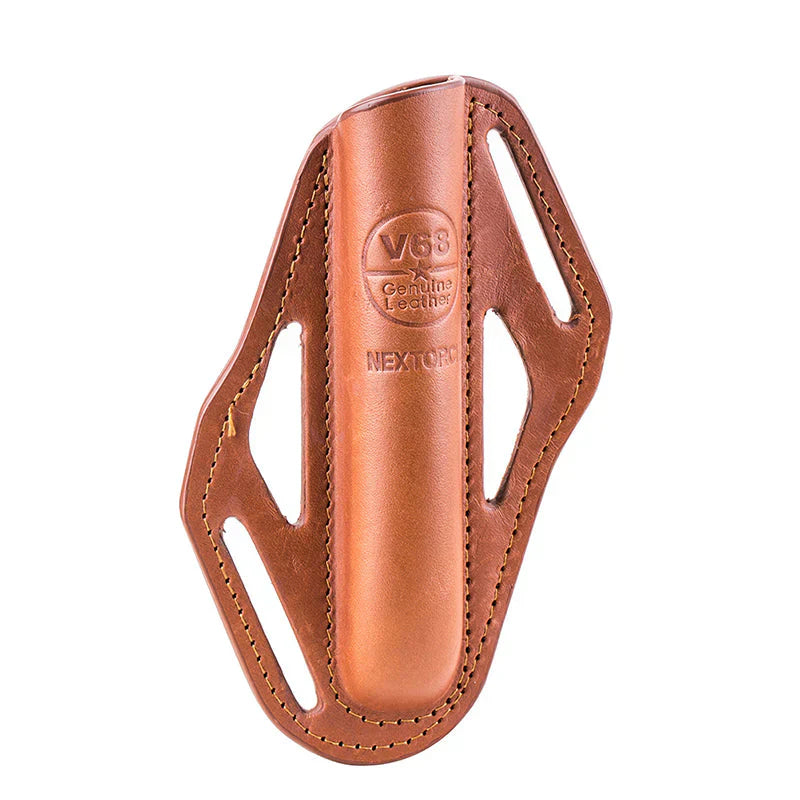 NEXTORCH - V68 Genuine-Leather Portable Baton Holster, BROWN