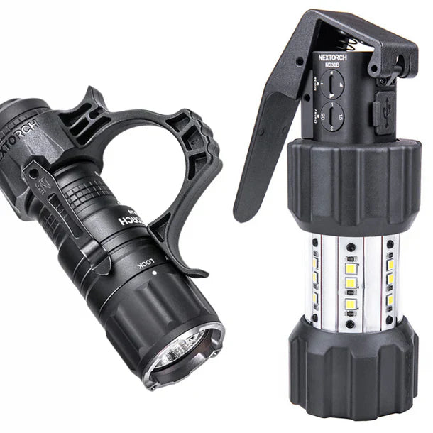 NEXTORCH - ND30B Tactical electronic flash-bang device with V26 pouch