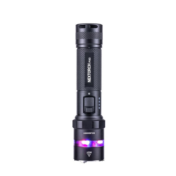 NEXTORCH - P83  2100 lumens recharge flashlight. Type-C rechargeable flashlight with red and blue emergency flash
