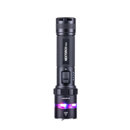 NEXTORCH - P83  2100 lumens recharge flashlight. Type-C rechargeable flashlight with red and blue emergency flash
