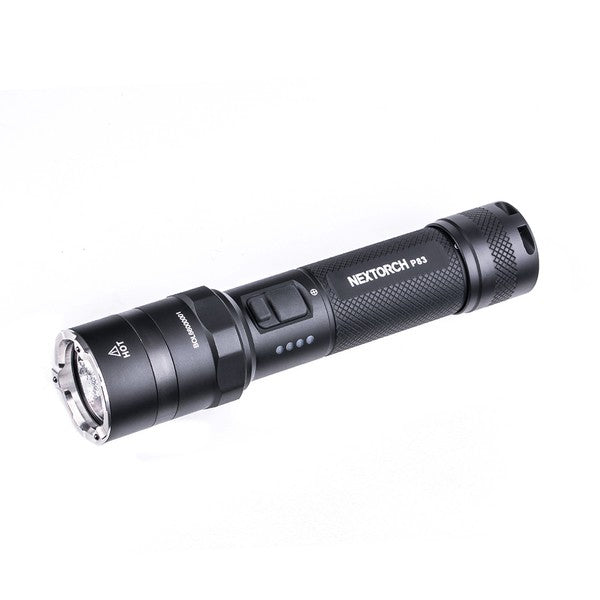NEXTORCH - P83  2100 lumens recharge flashlight. Type-C rechargeable flashlight with red and blue emergency flash