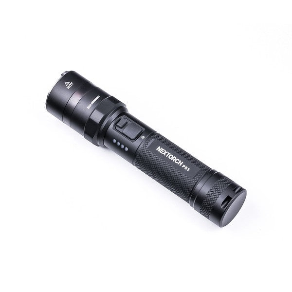 NEXTORCH - P83  2100 lumens recharge flashlight. Type-C rechargeable flashlight with red and blue emergency flash