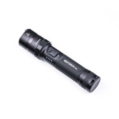 NEXTORCH - P83  2100 lumens recharge flashlight. Type-C rechargeable flashlight with red and blue emergency flash