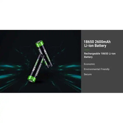 NEXTORCH - 18650-2600mAh Type C Rechargeable Li-ion Battery